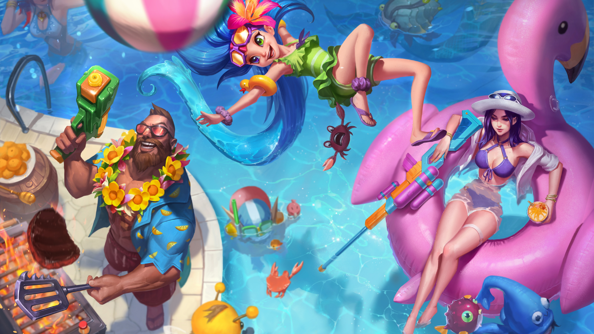 Pool Party Caitlyn