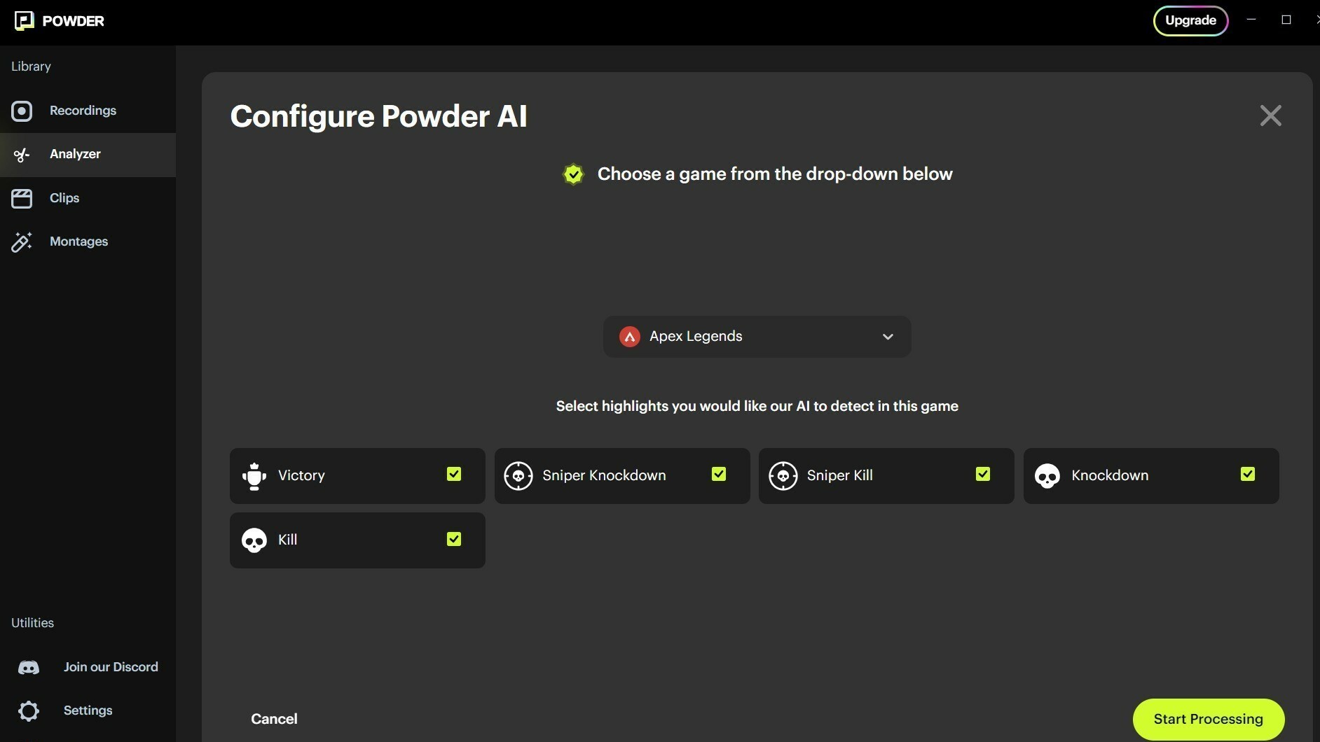 Powder AI razer cortex add on