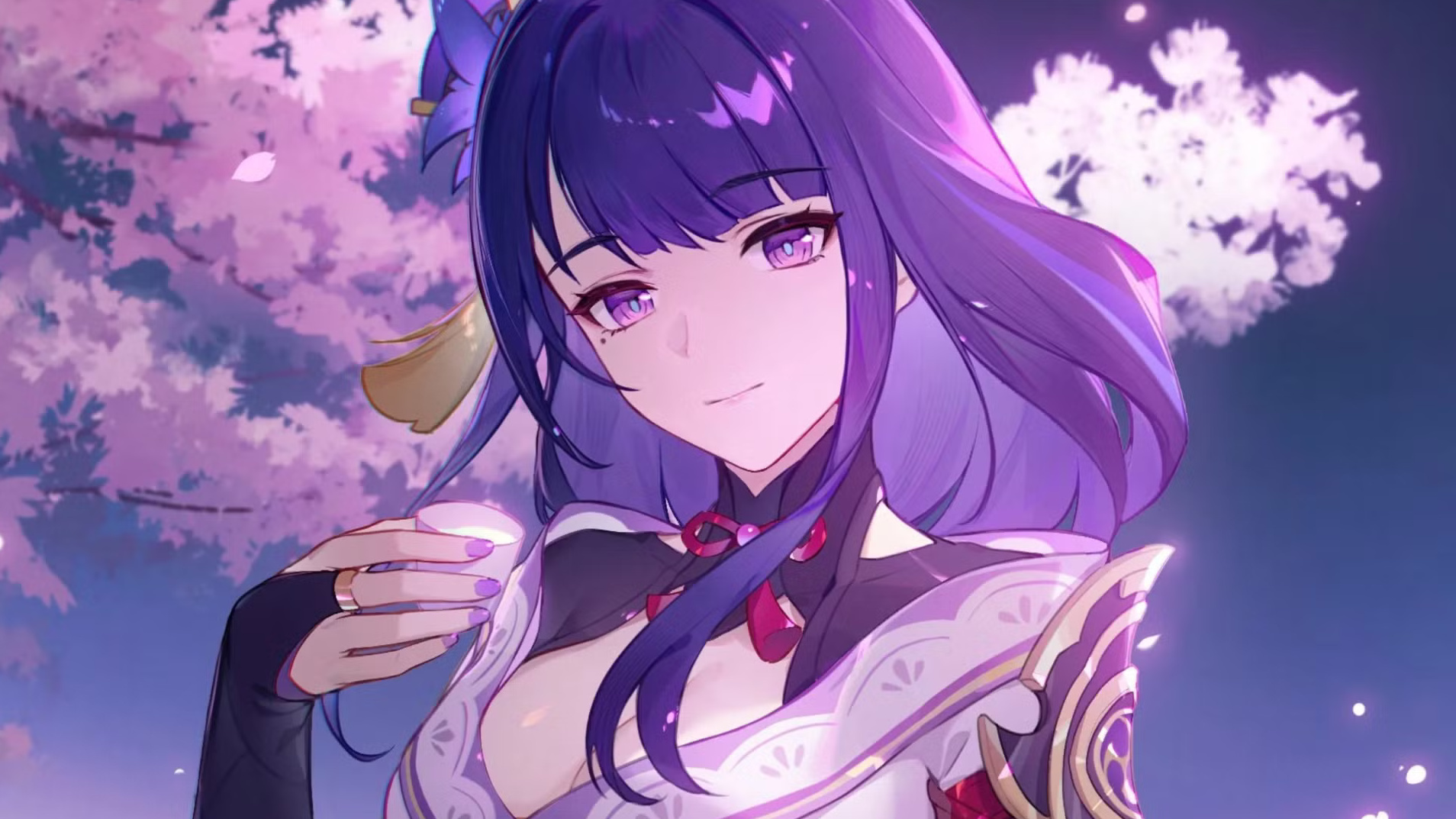 Raiden Shogun Genshin Impact cropped processed by imagy