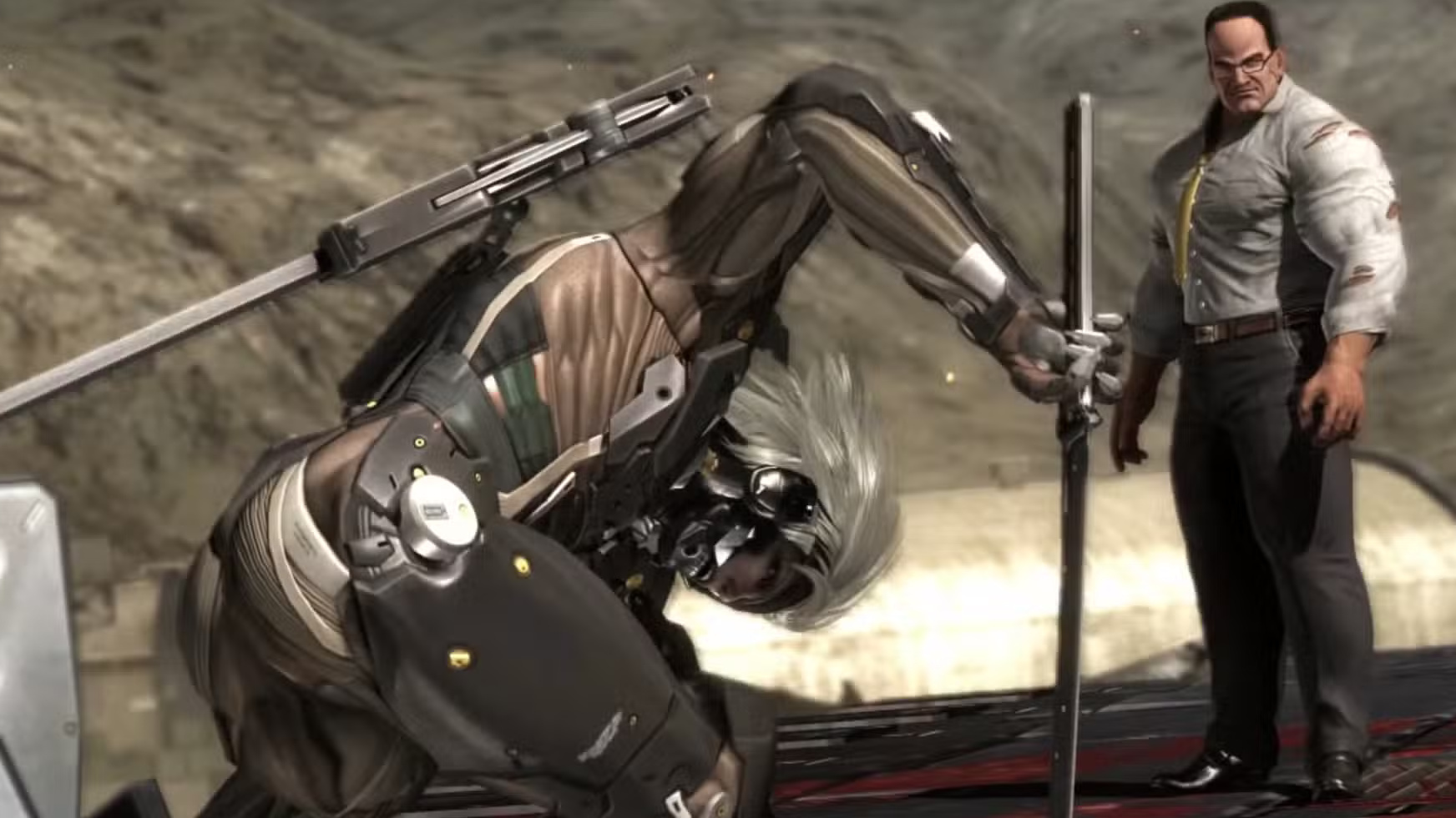 Raiden vs Senator Armstrong Metal Gear Rising Revengeance 2013