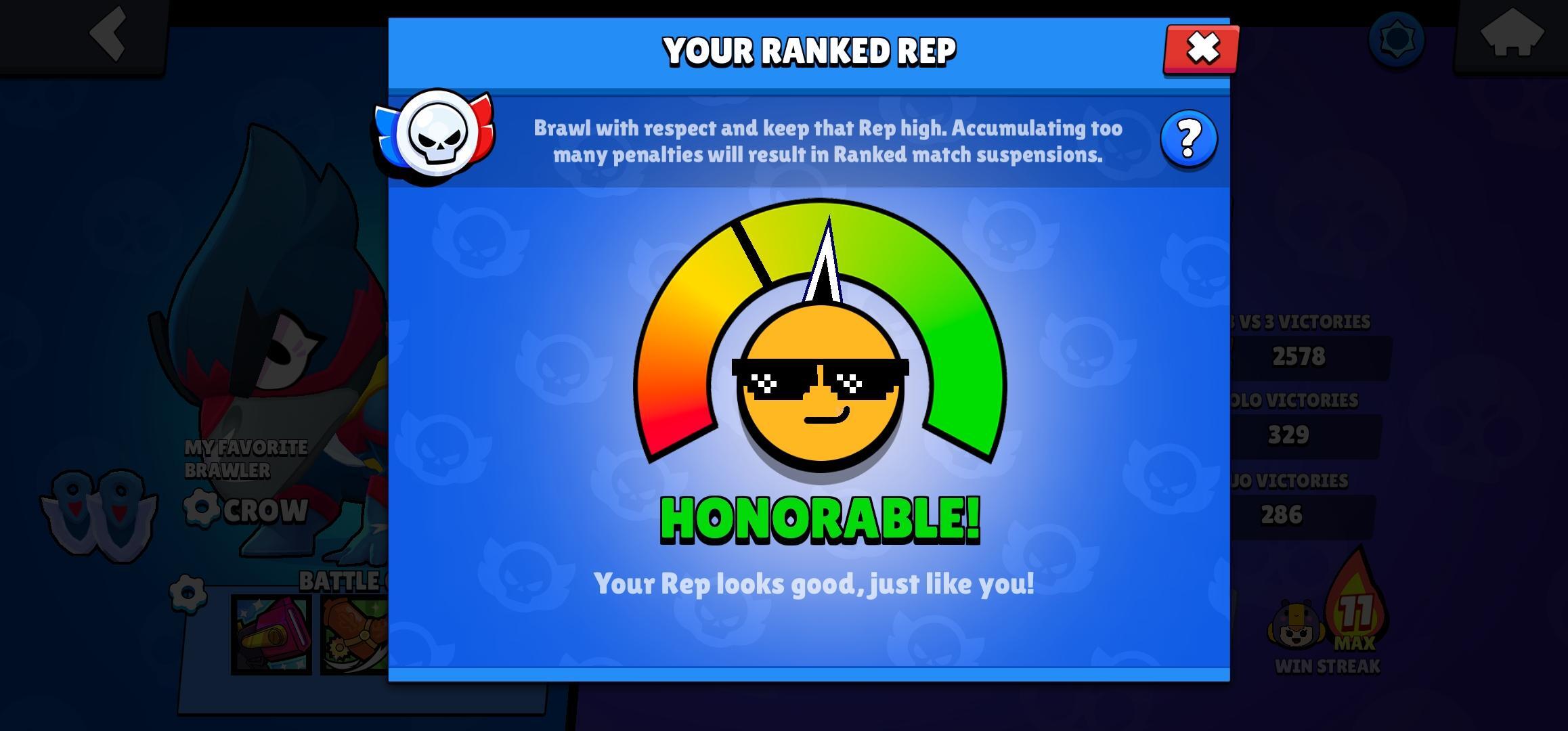 Ranked Rep Status Brawl Stars