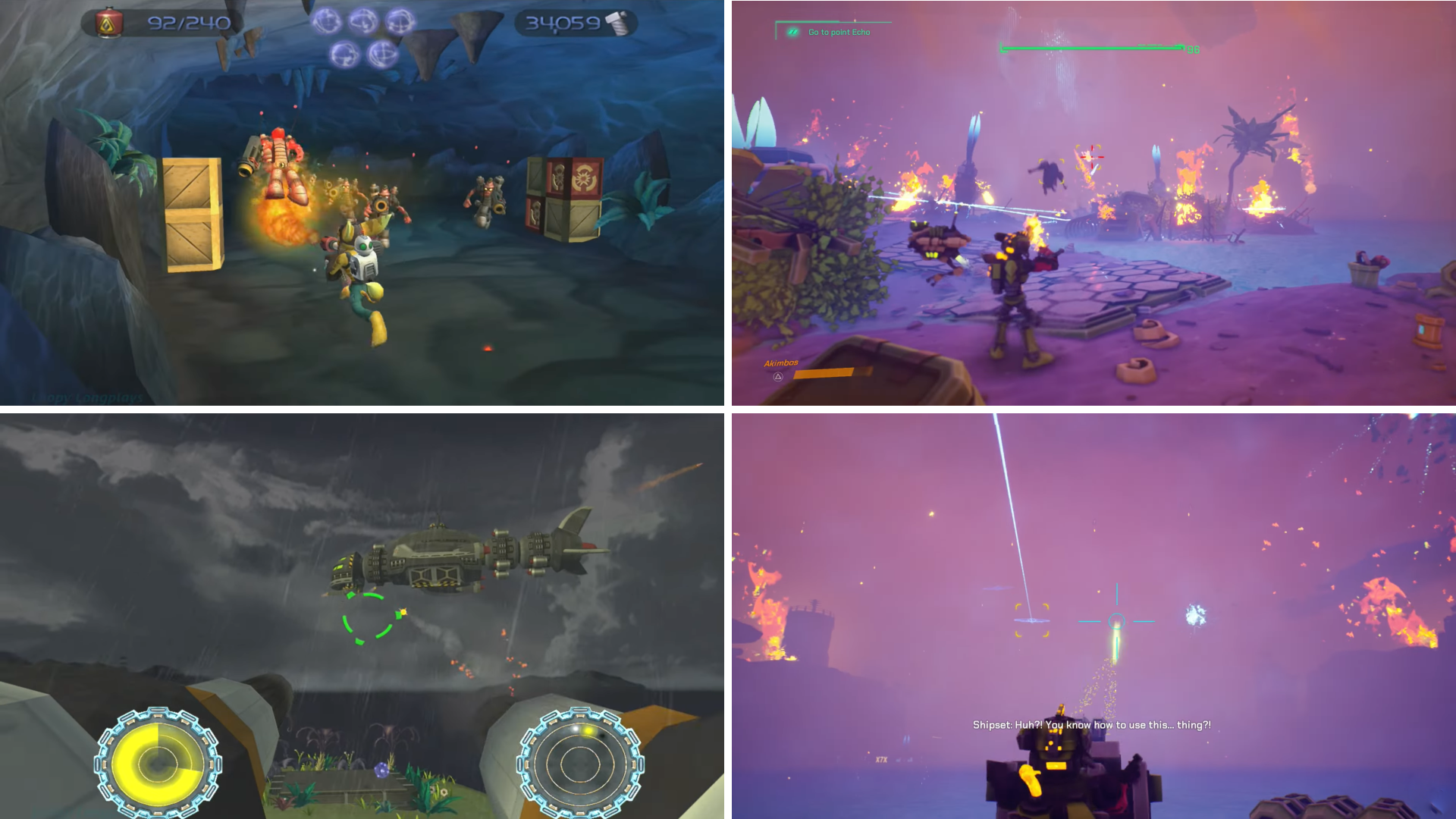 Ratchet clank akimbot screenshot comparison