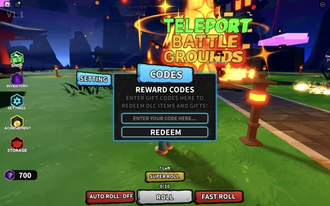 Redeem Codes In Anime RNG Battlegrounds