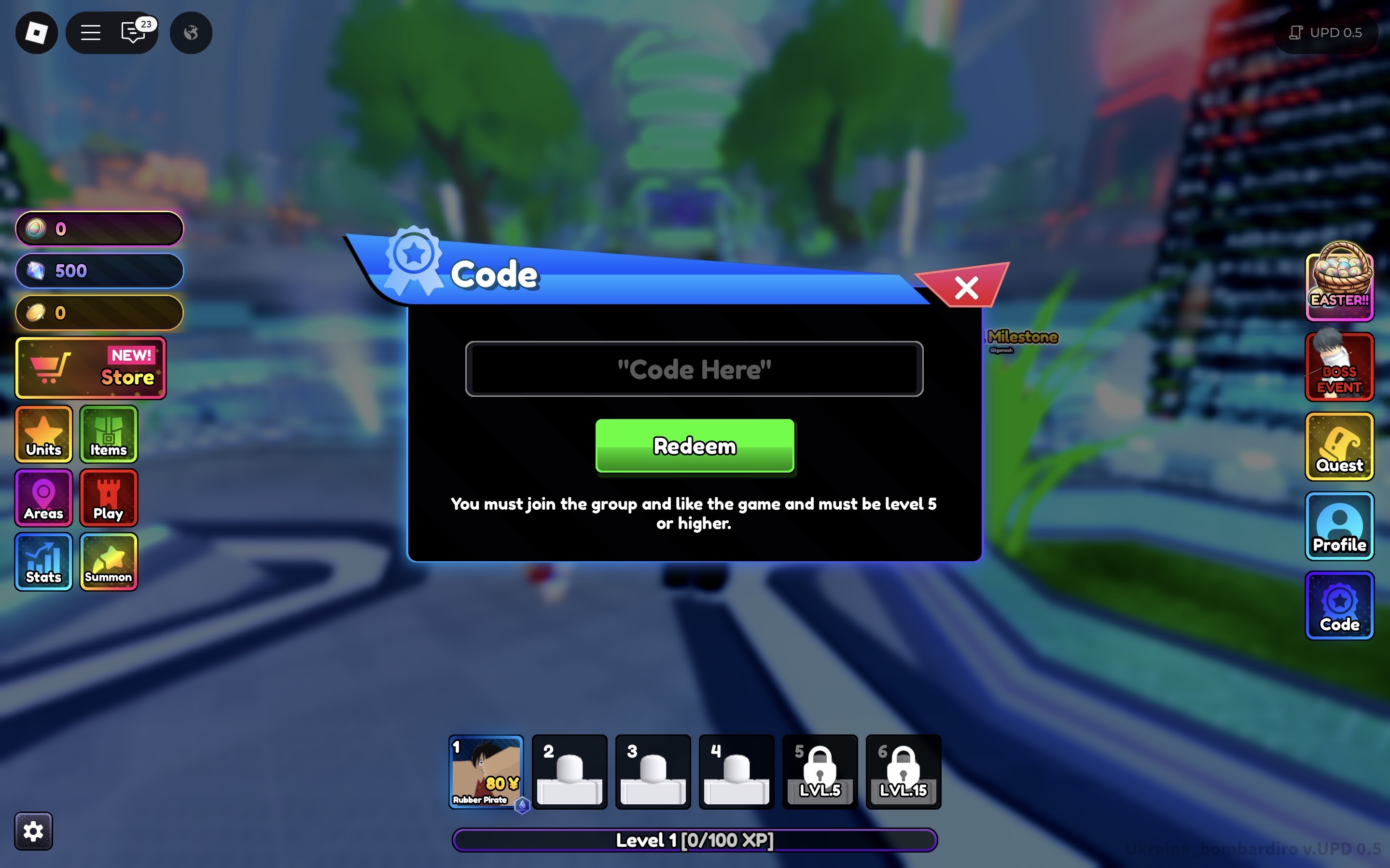 Redeem Codes In Anime Rangers X