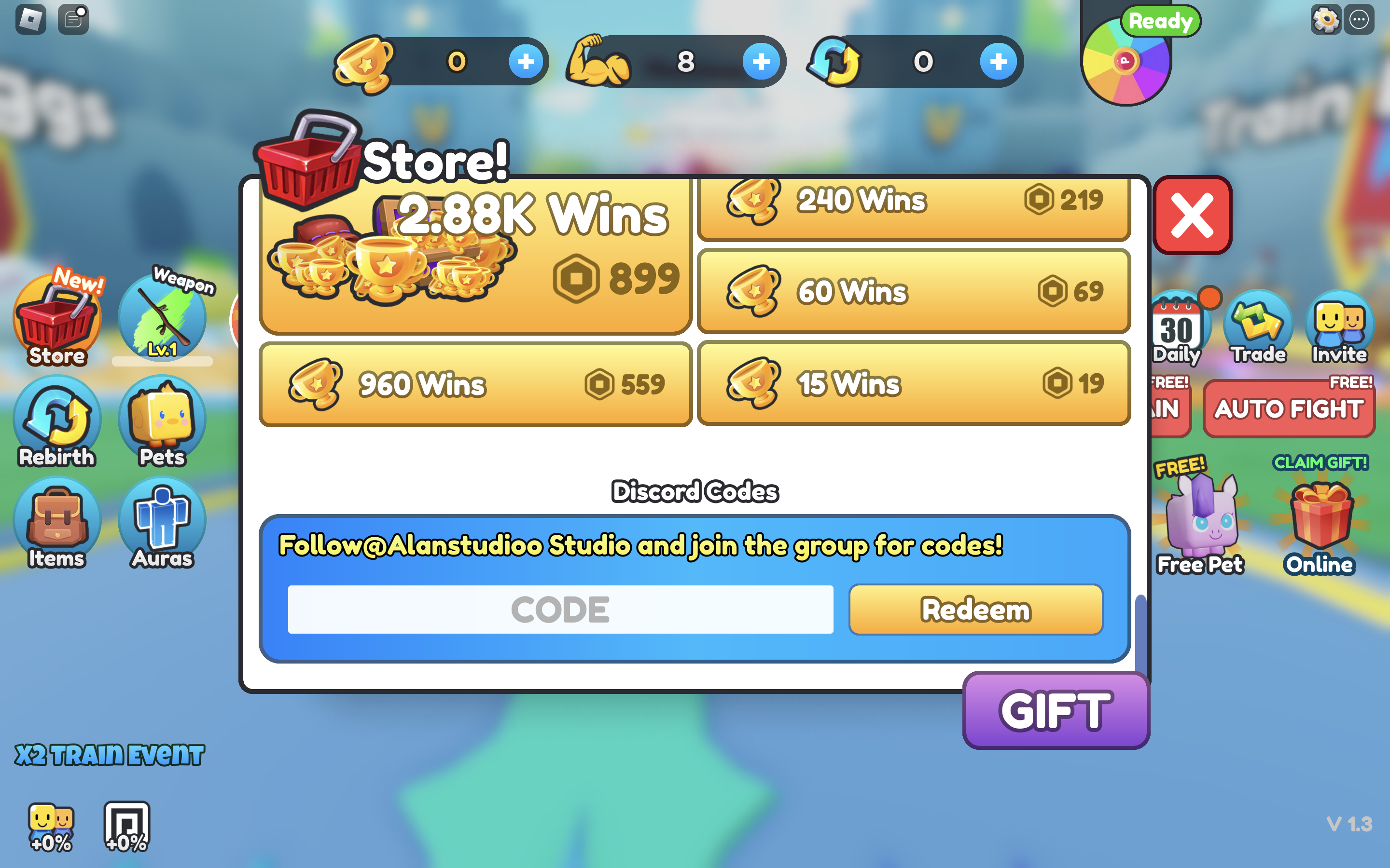 Redeem Codes In Blade Fighting Simulator
