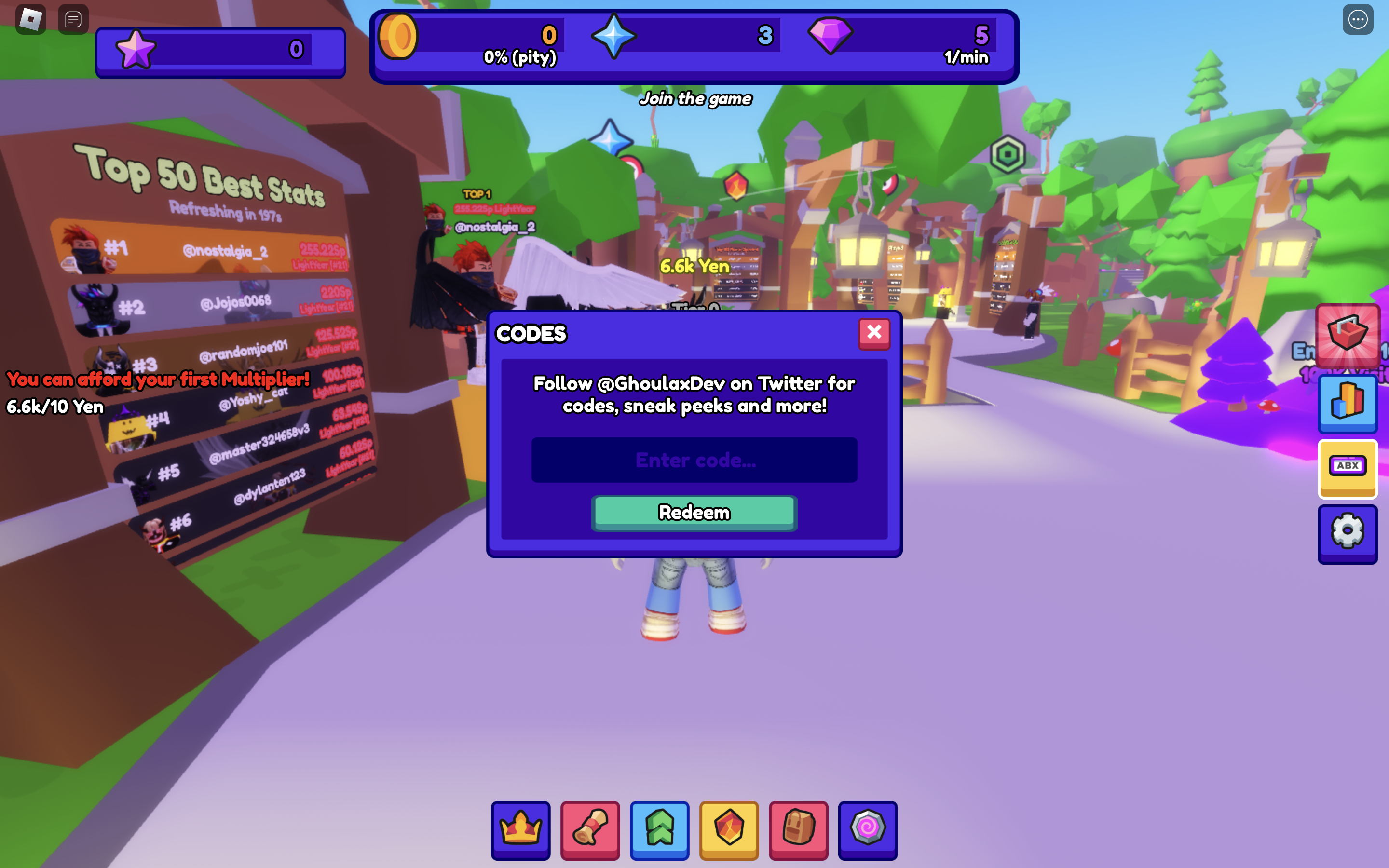 Redeem Codes In Button Simulator Mania