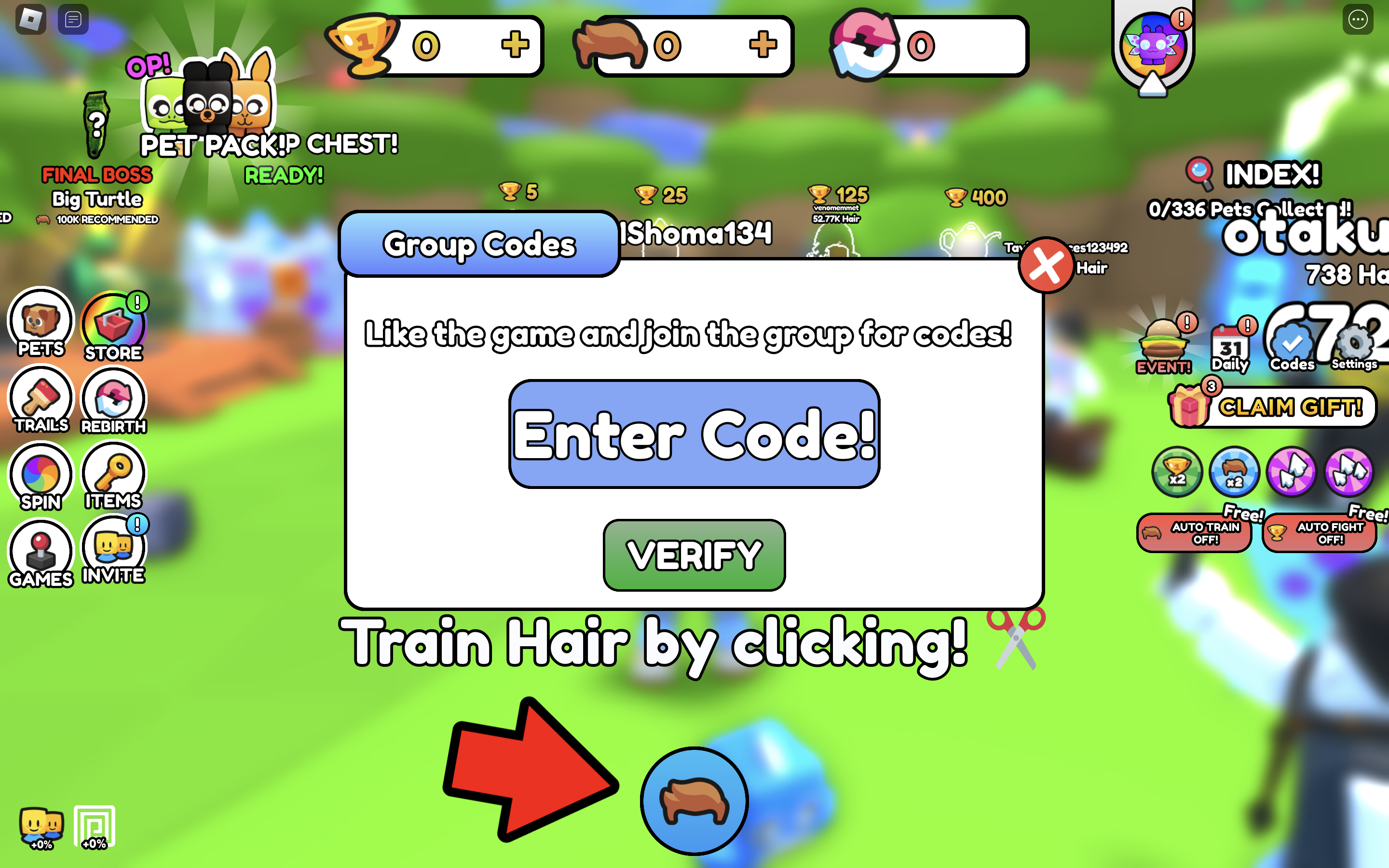 Redeem Codes In Hair Cutting Simulator