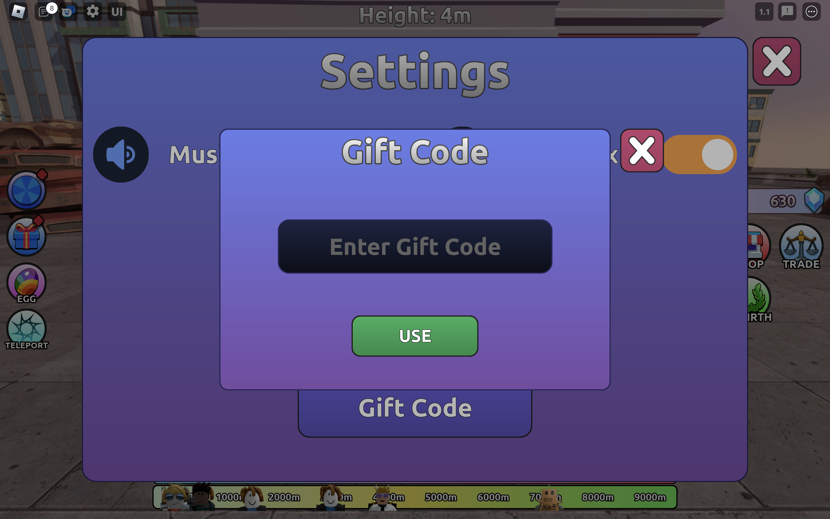 Redeem Codes In Only Up Obby