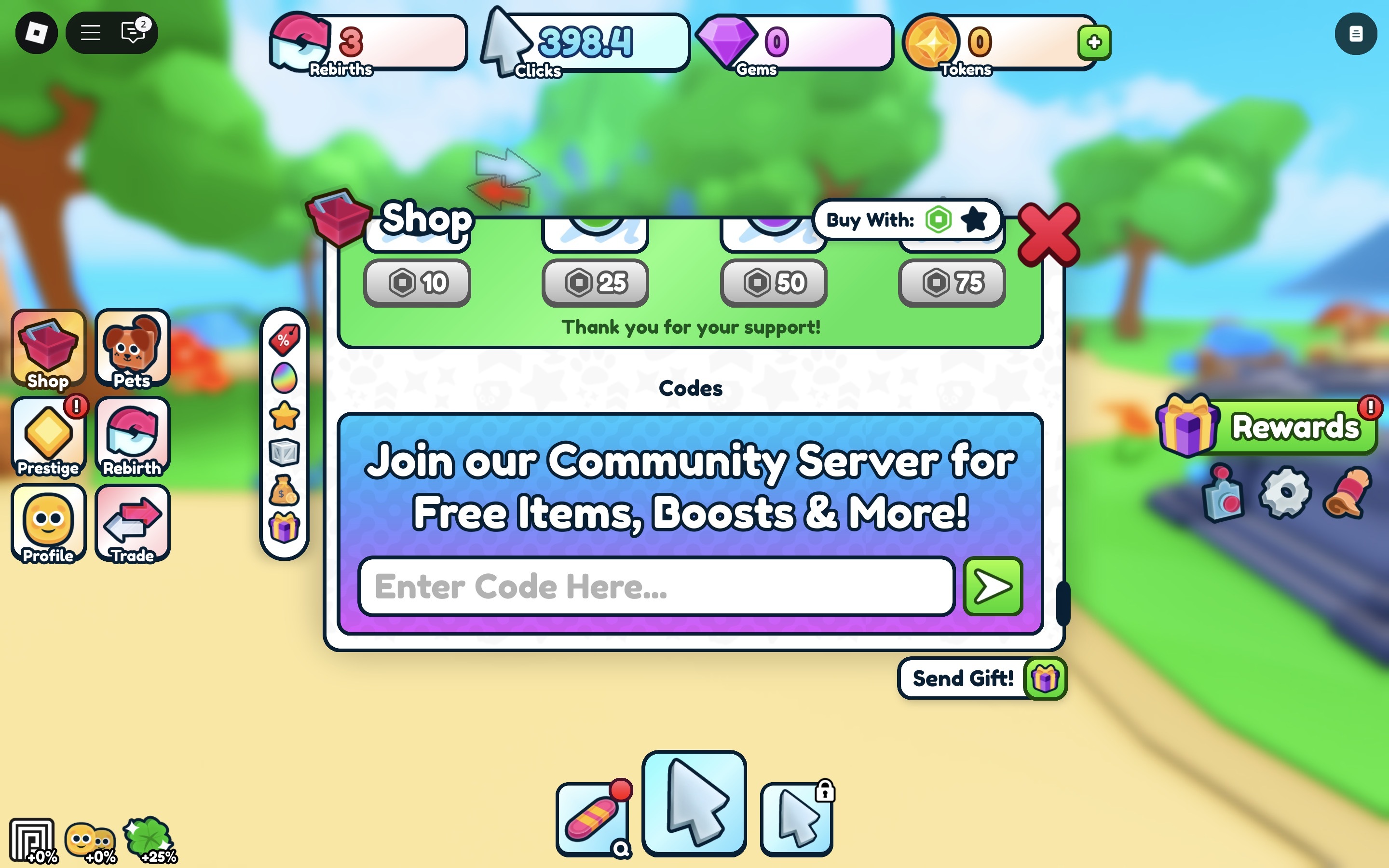 Redeem Codes In Rebirth Champions Ultimate