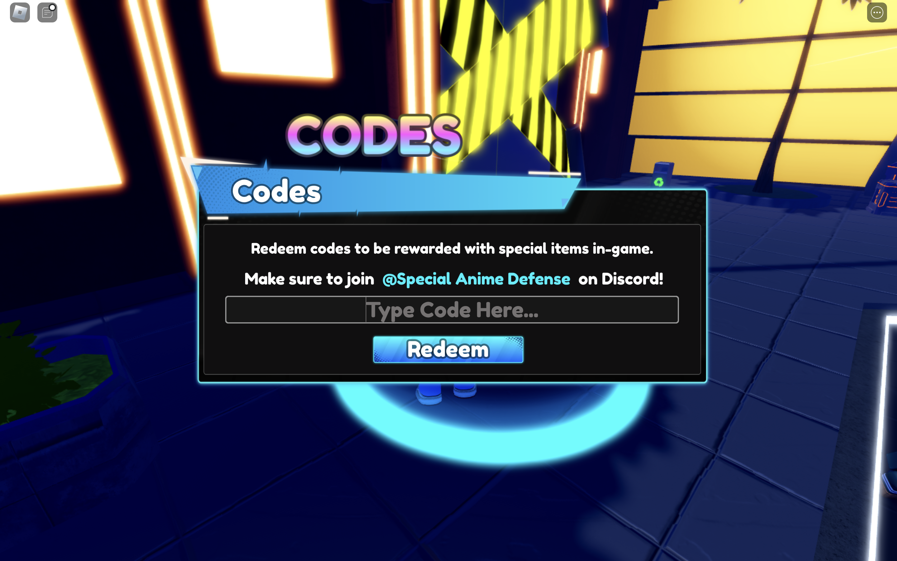 Special Anime Defense Codes (August 2024)