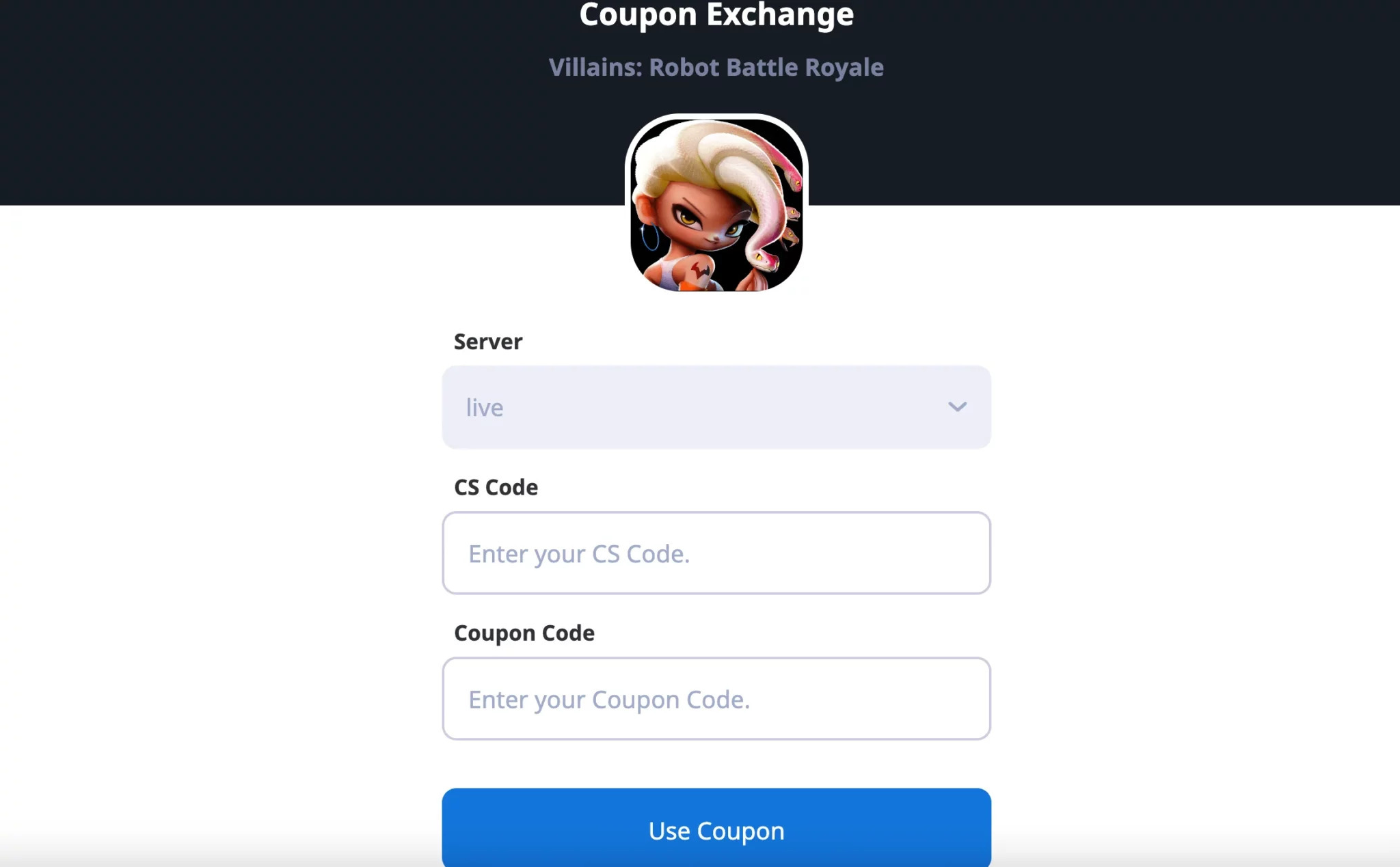 Redeem Codes In Villains Robot Battle Royale
