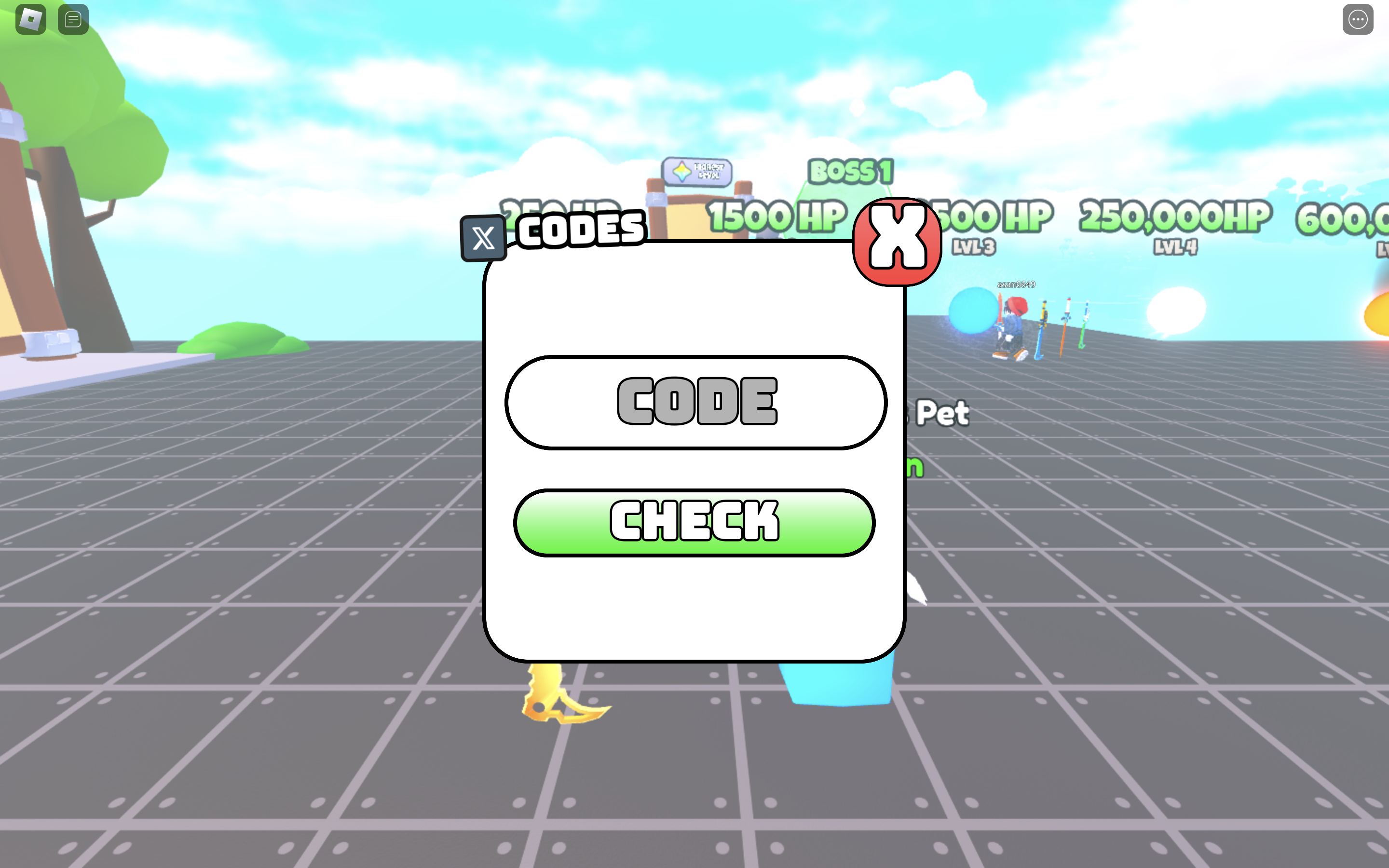 Redeem Codes in 1 Blade Every Click