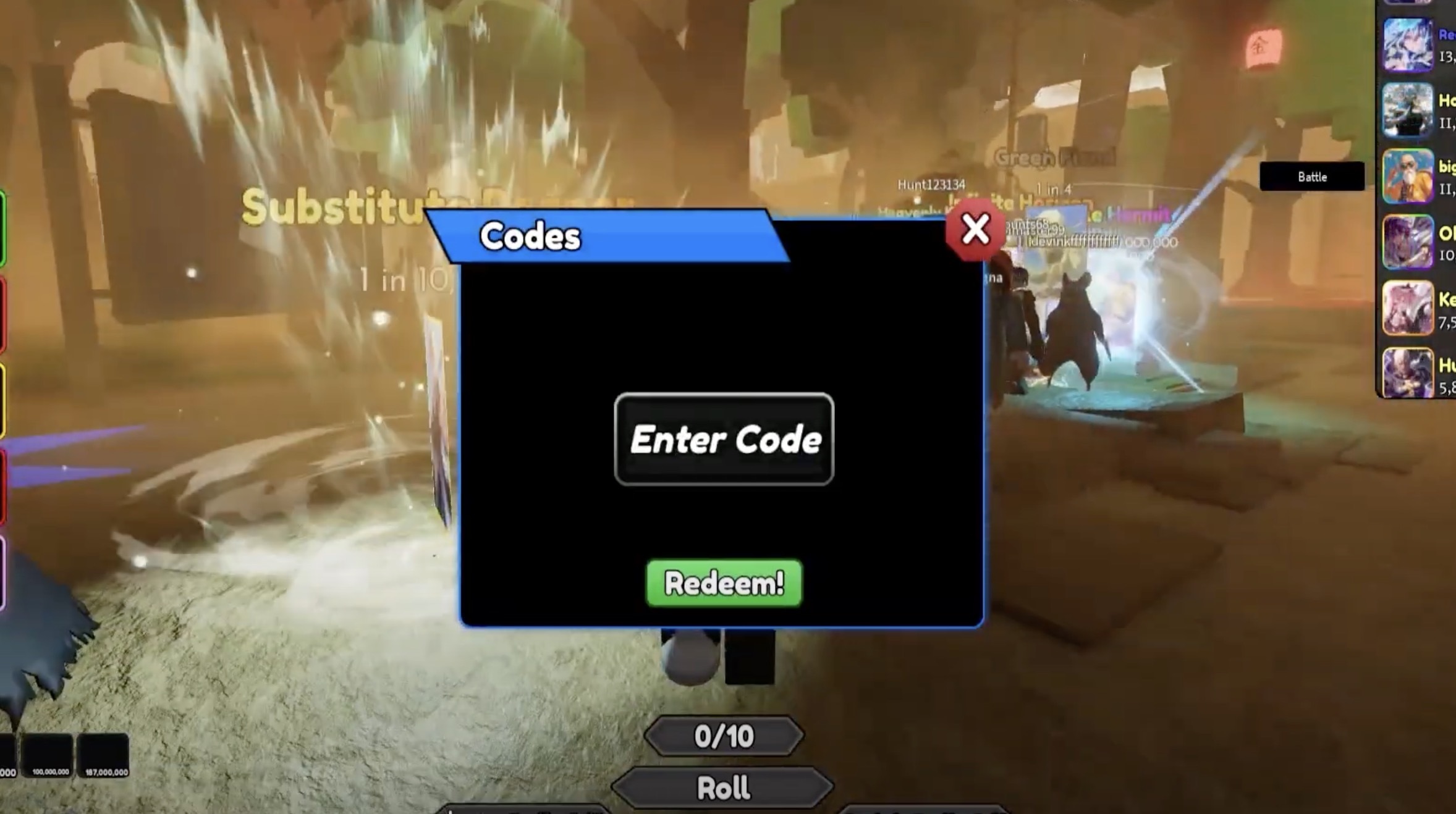 Redeem Codes in Anime Card Clash