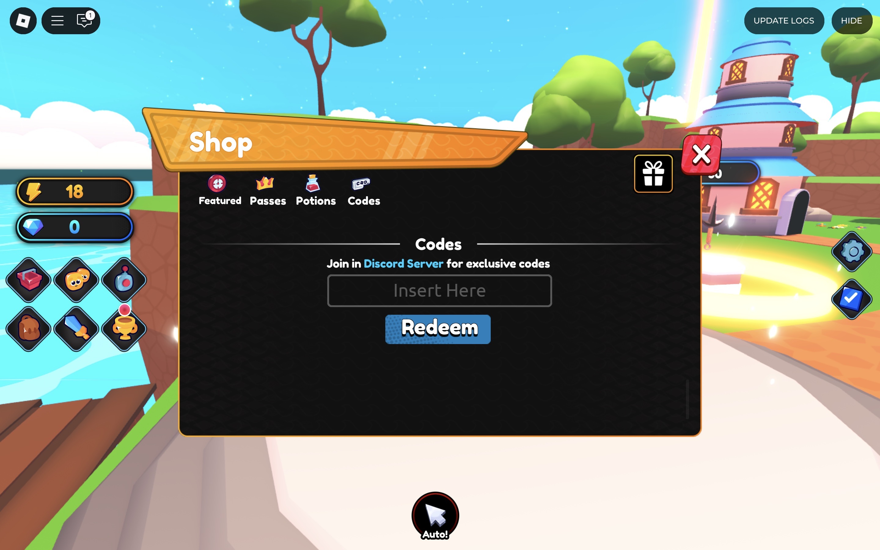 Redeem Codes in Anime Waves X
