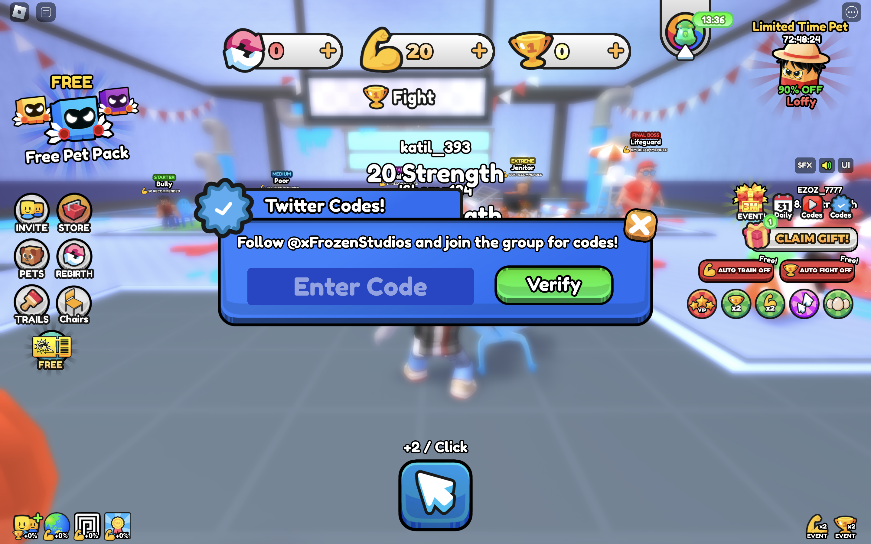 Redeem Codes in Chair Battle Simulator