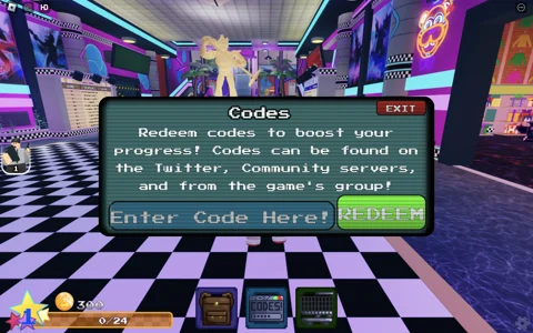 Redeem Codes in FNAF Tower Defense