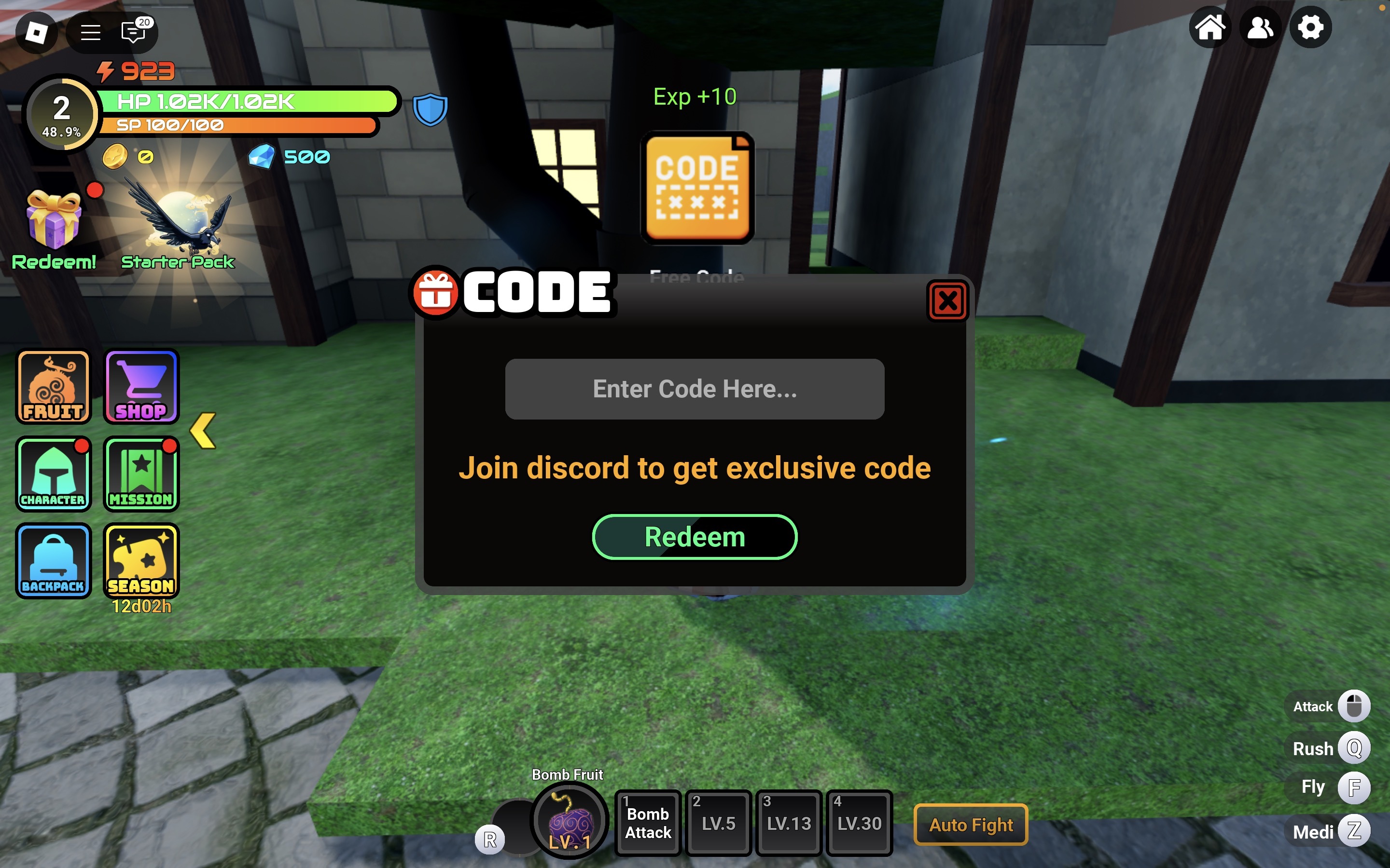 Redeem Codes in Fruit Reborn