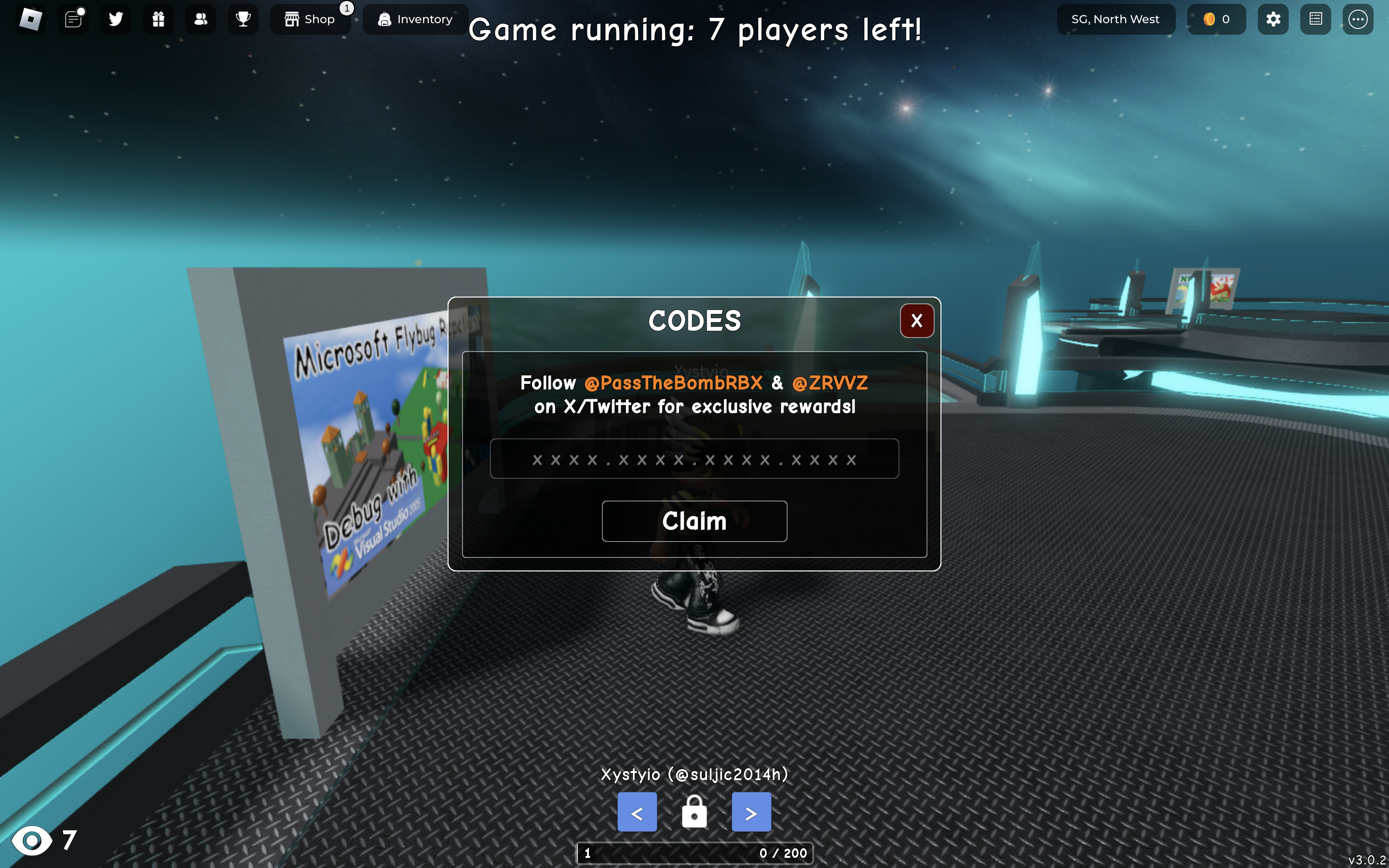 Redeem Codes in Pass the Bomb