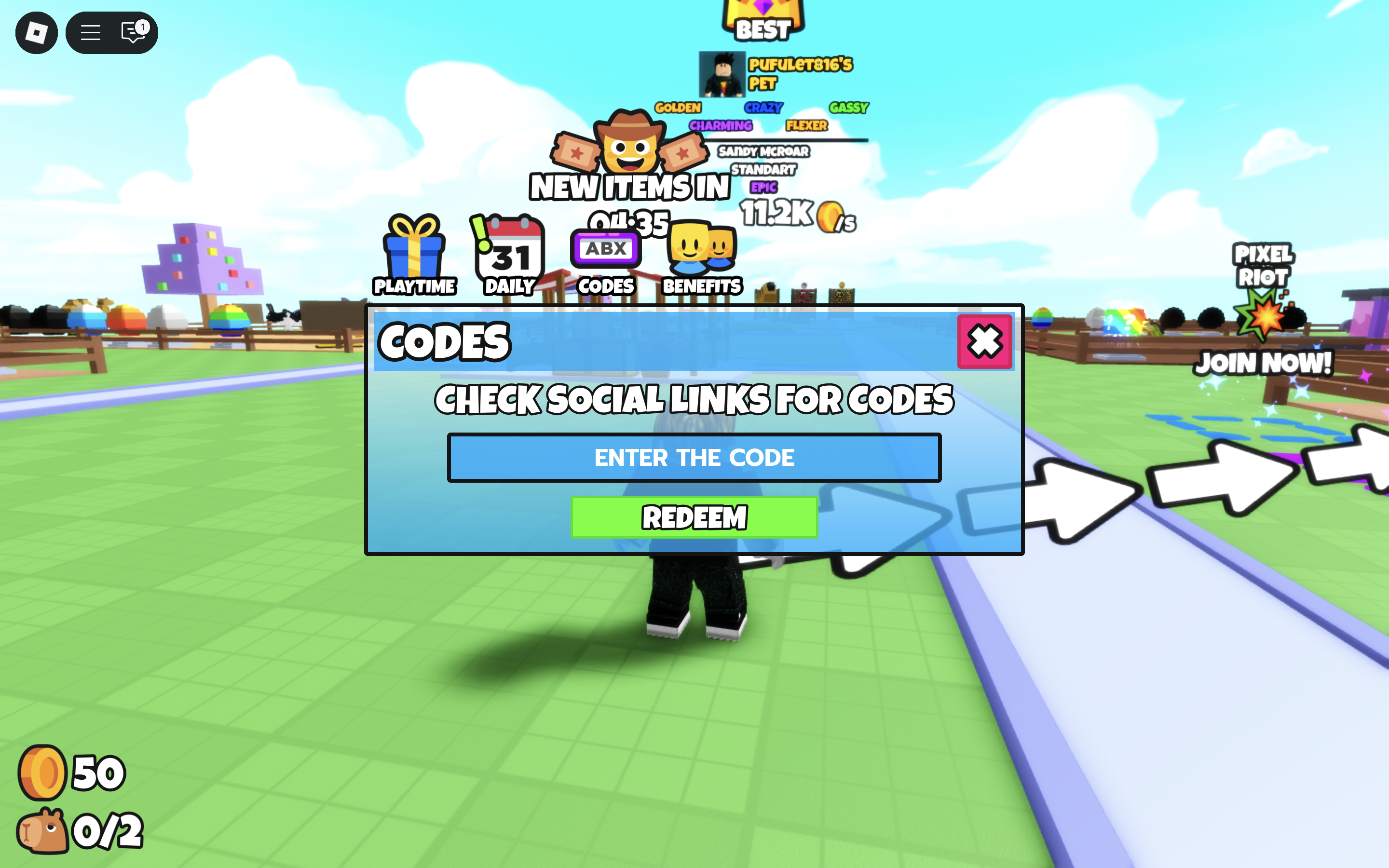 Redeem Your Codes in Oh My Pets