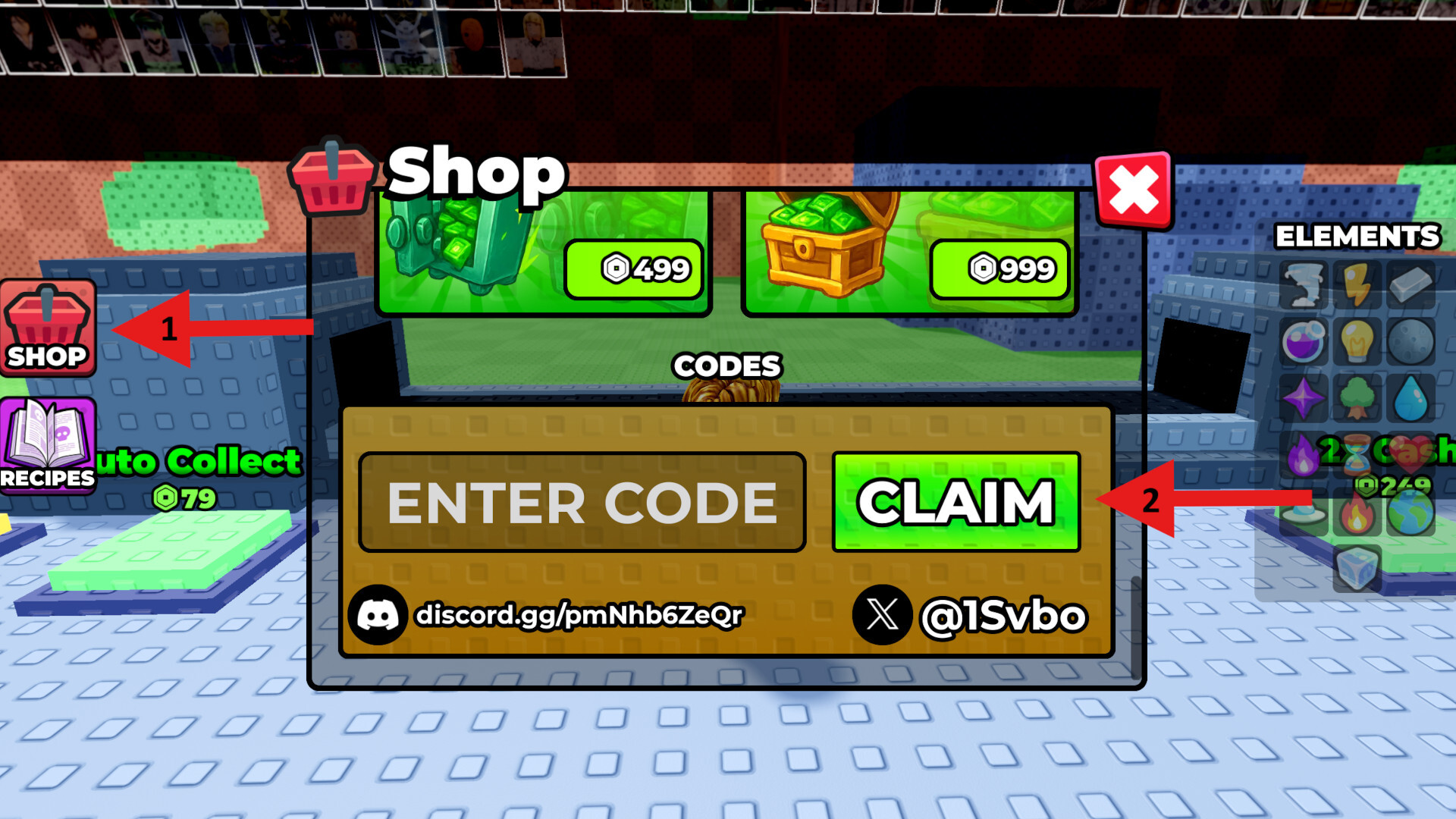 Redeeming Codes in Craft Anime