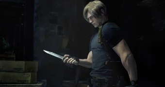 Resident Evil 4 Remake sad Leon