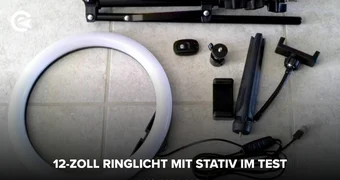 Ringlicht mit Stativ im Test