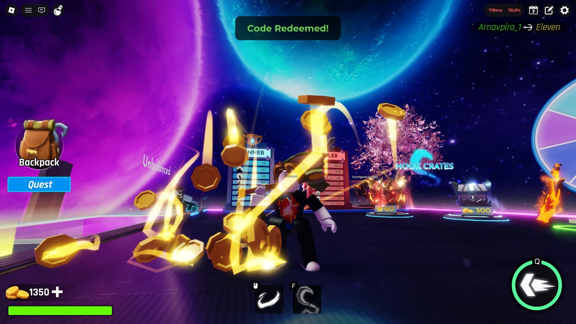 Roblox Hooked Active Codes