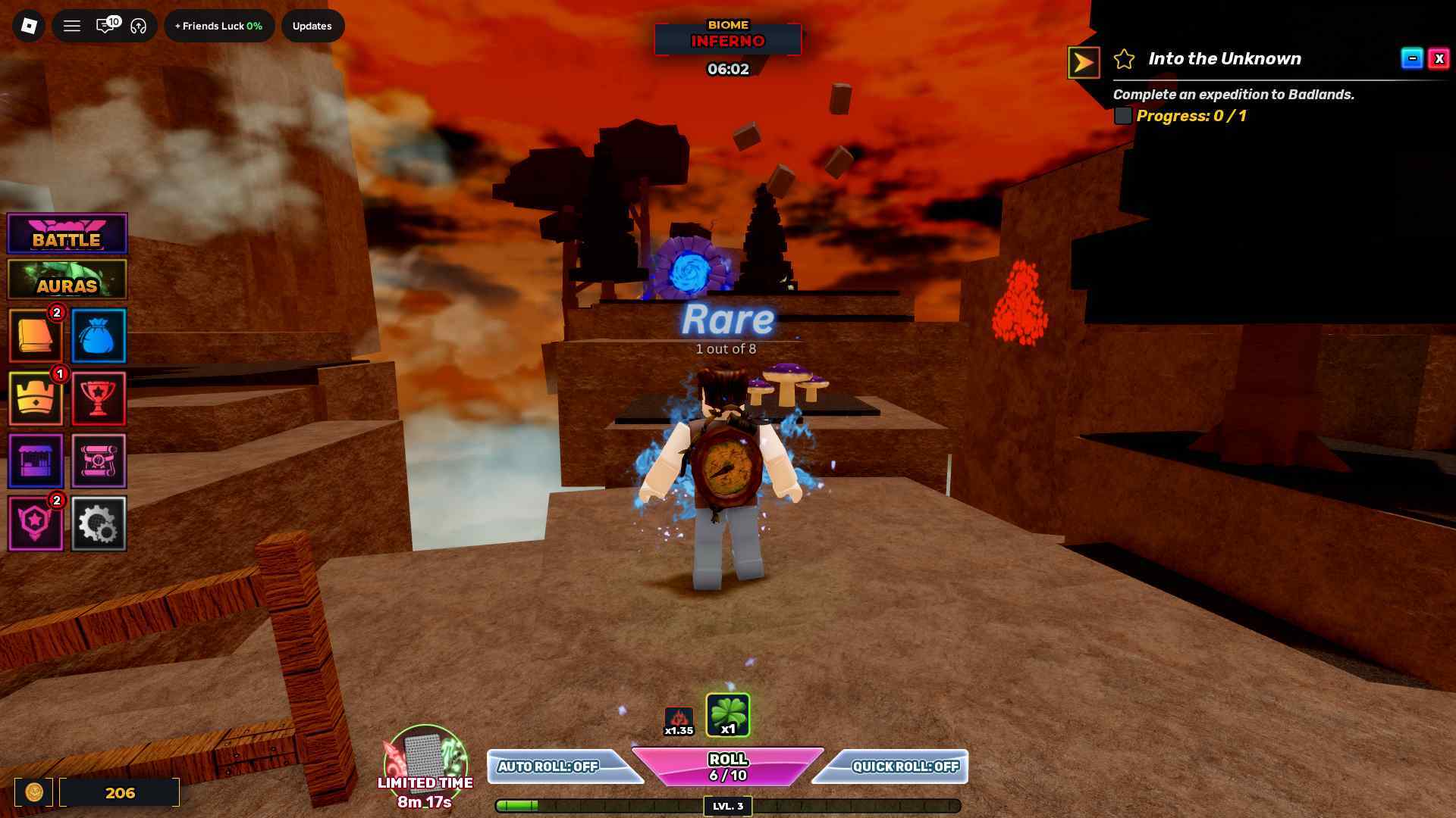 Roblox Unscathed RNG active codes