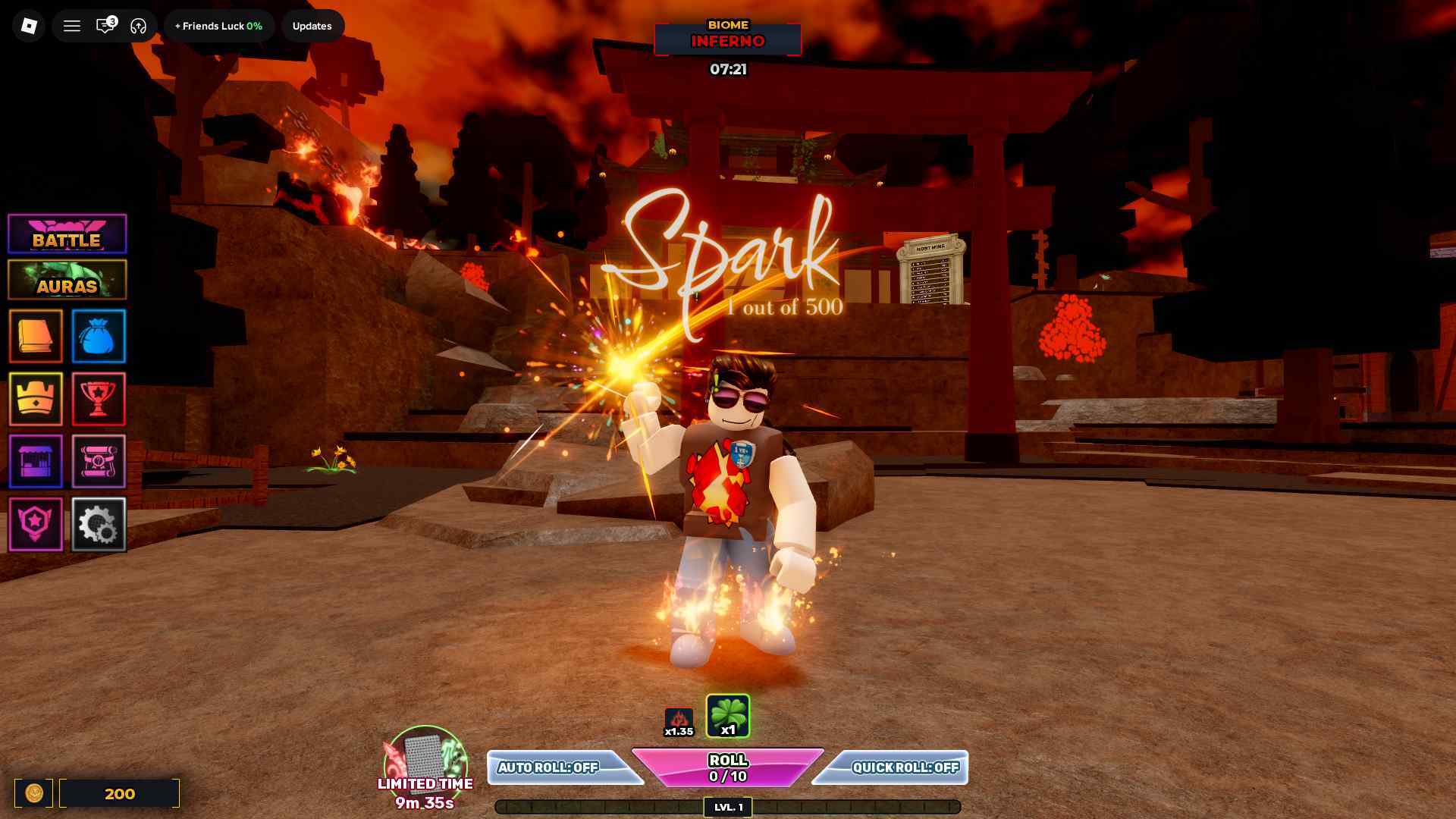 Roblox Unscathed RNG expired codes