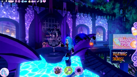 Royale High Halloween Dark Fairy Halo 2023 Answers - Hold To Reset