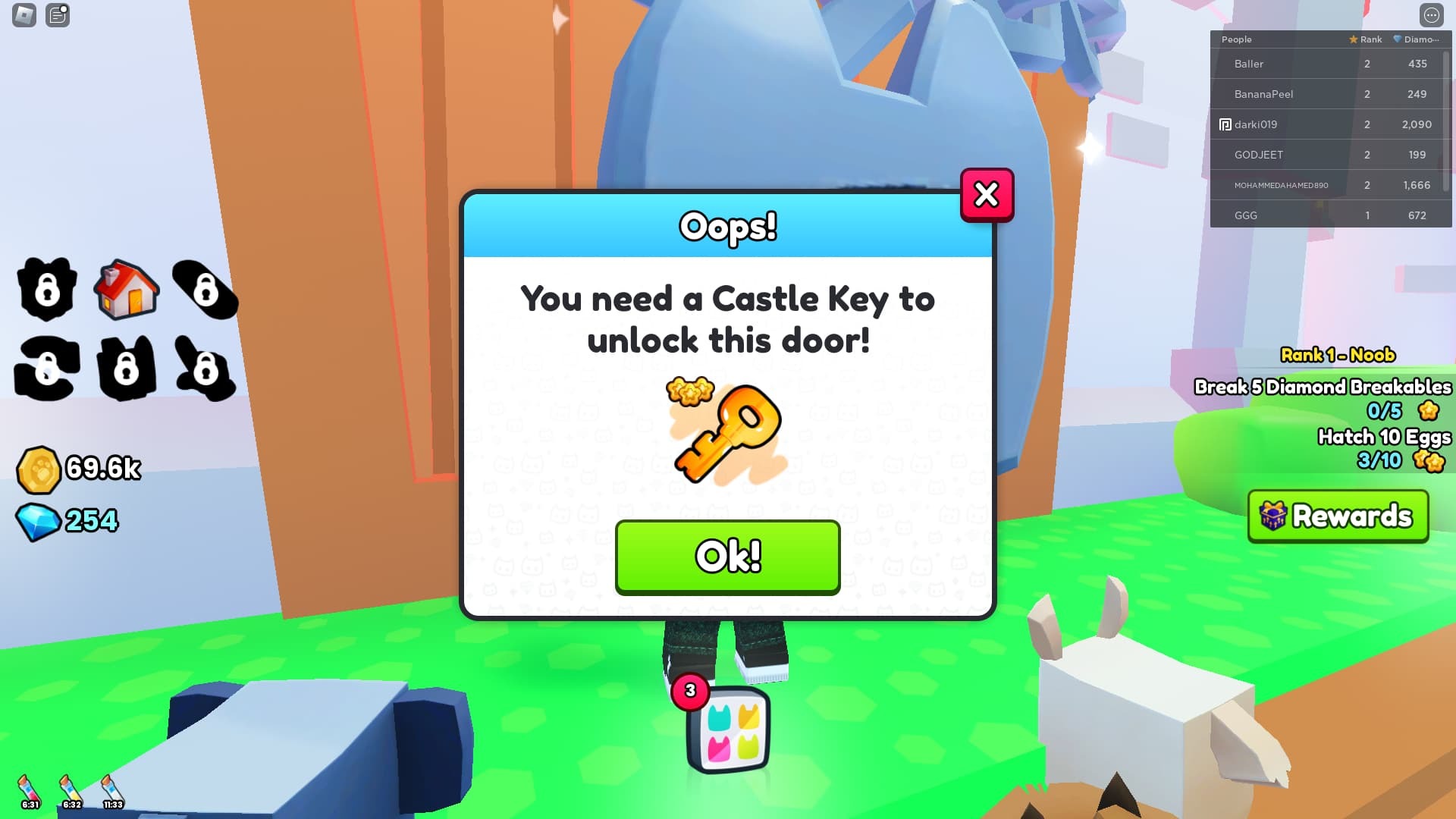 How To Get The Castle Key In Pet Simulator 99