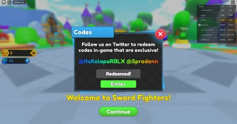 Roblox: Sword Warriors Codes