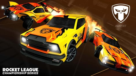 Rocket League Away Decal team queso