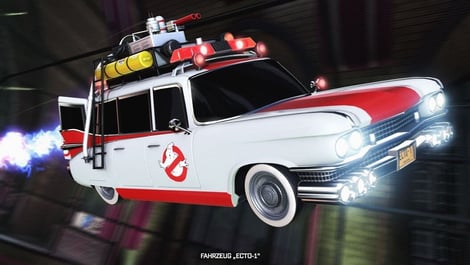 Rocket League Ghostbusters Ecto1 DLC