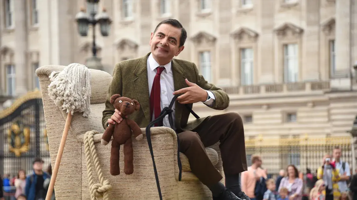 Rowan Atkinson and Mr Bean