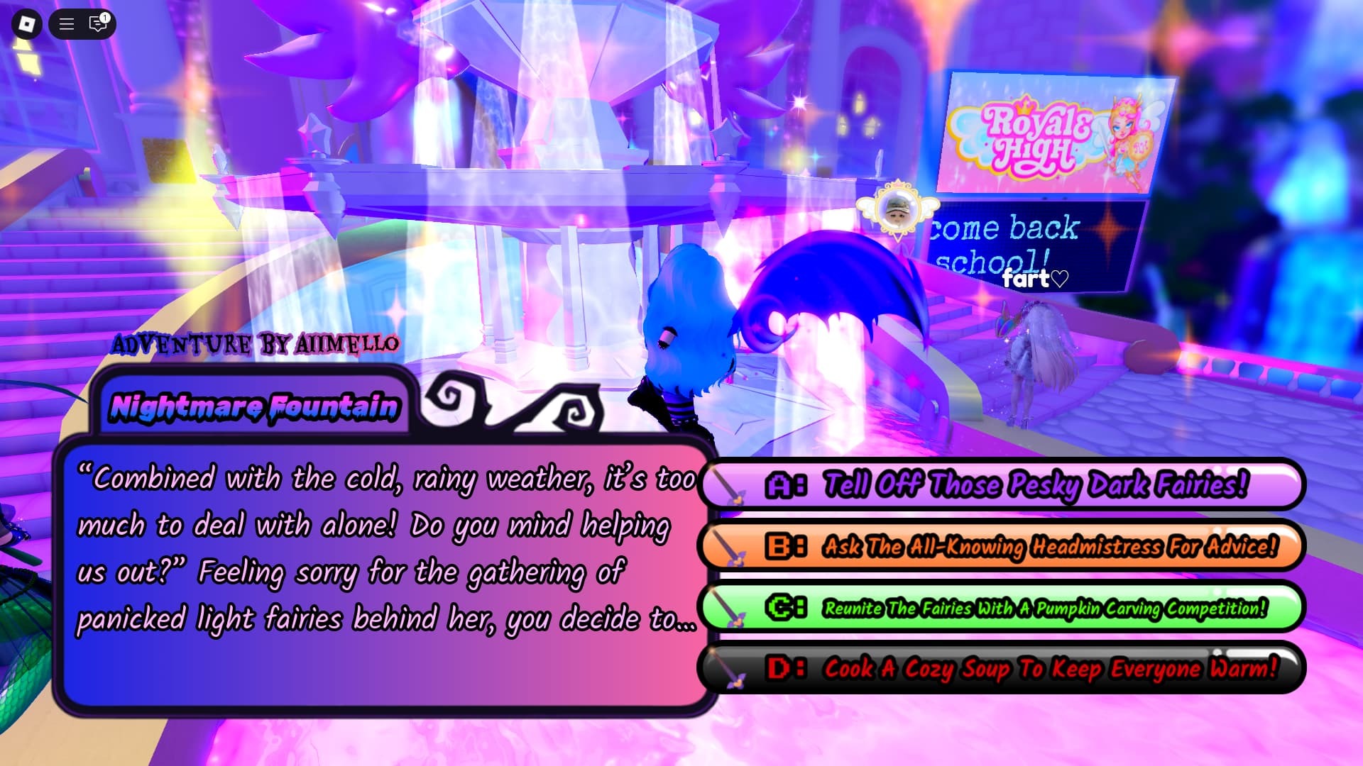 Royale High Eveningfall 2025 answers