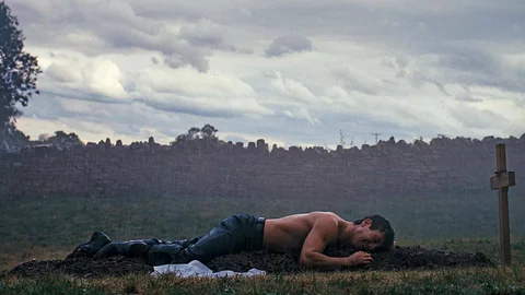 Saltburn Grave Scene