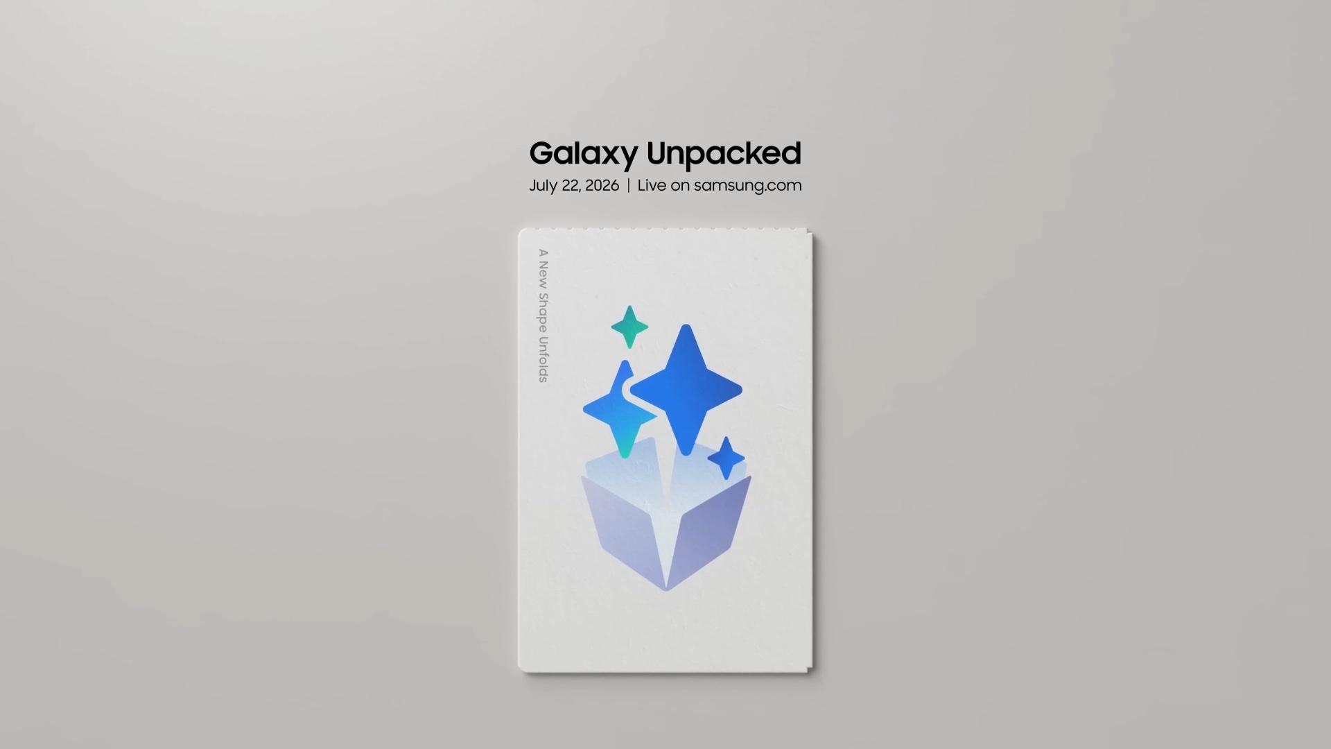 Samsung Galaxy Unpacked 2026 Invite July 22
