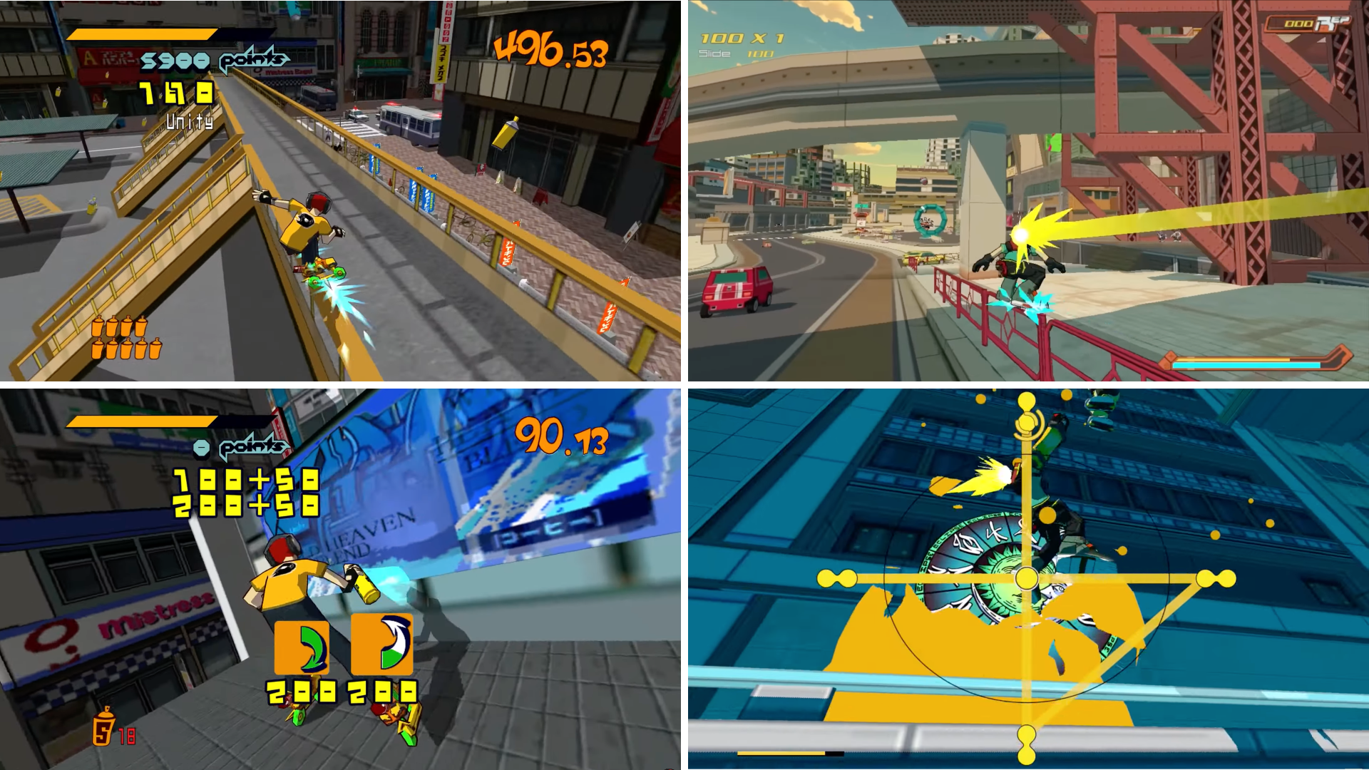 Screenshots Bomb Rush Cyberfunk Jet Set Radio Comparison