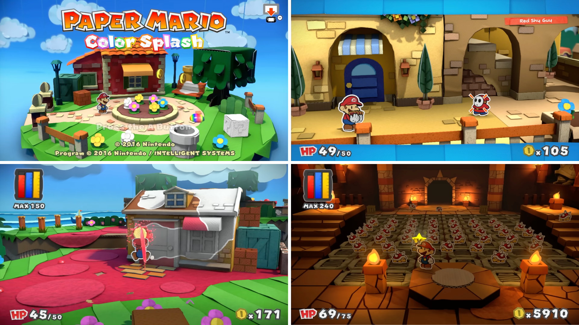 Screenshots Paper Mario Color Splash