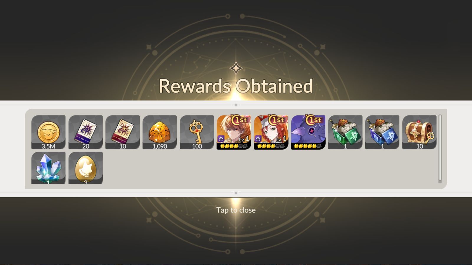 Seven Knights Rebirth Rewards
