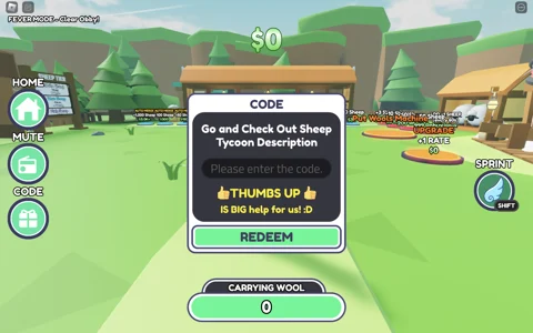 Sheep Tycoon How To Redeem Codes