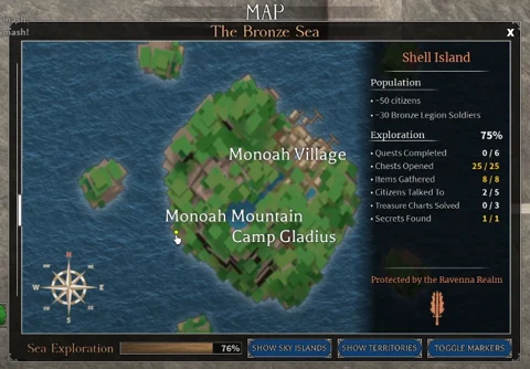 Arcane Odyssey  Shell Island Secret Location! 