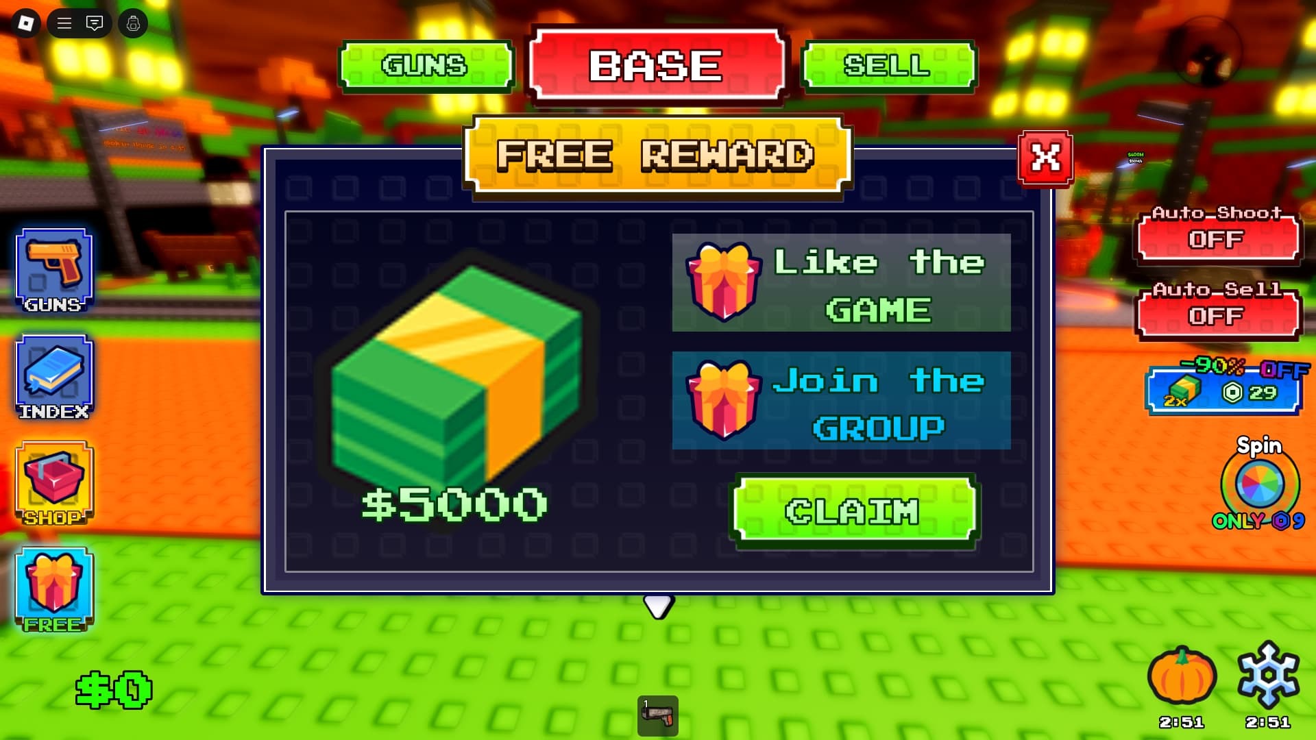 Shoot A Brainrot Free Cash