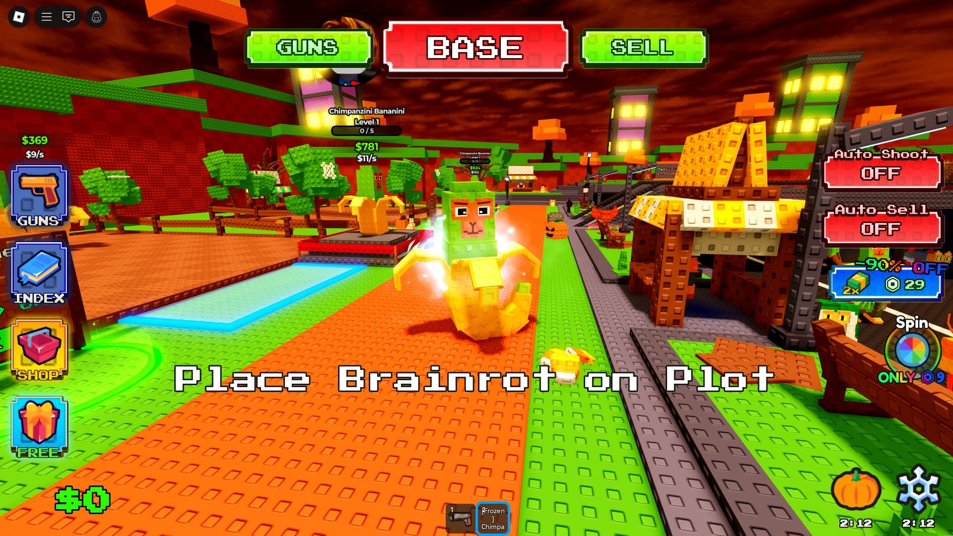 Shoot A Brainrot m ORE REWARDS