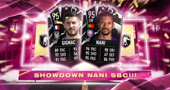 Showdown SBC FIFA 21 Nani Gignac