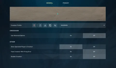 Shuriken Crosshair Valorant