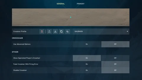 Shuriken Crosshair Valorant