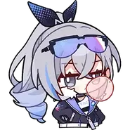 Silver Wolf Sticker 01