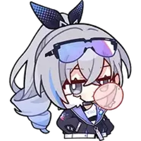 Silver Wolf Sticker 01